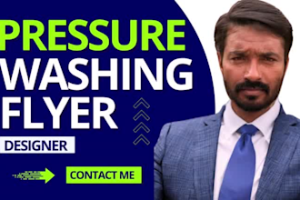 pressure washing flyer, junk removal flyer, house cleaning service flyer
