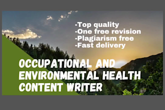 assist you in environmental and occupational health tasks