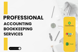 do remote accounting and bookkeeping in quickbooks, zoho books and excel