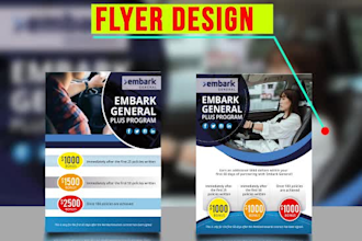 design unique flyer or postcard
