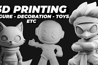 design 3d model, toys, action figure and character ready for 3d printing