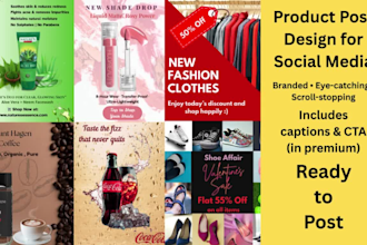 design scroll stopping social media product posts