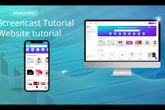 make screencast, instructional video or tutorial video in 24 hours