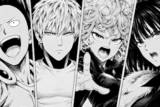 draw anime manga comic book illustration manga artist or webtoon cover art