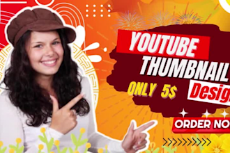 design an excellent clickbait youtube thumbnail in 2 hr