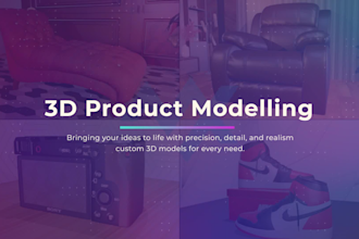 provide custom 3d product design, modeling, and rendering