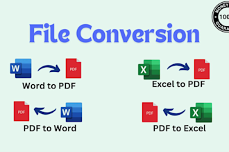 do any type of PDF file conversion very quickly