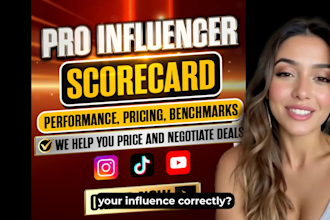 provide influencer research to get influencers the best price with brands