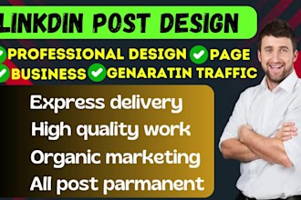 do design your linkedin post