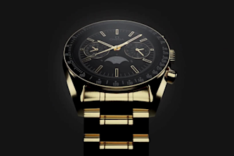create high quality 3d watch animation, watch design and 3d watch model