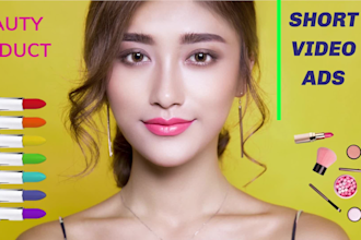 create makeup, salon, parlor, skincare, spa, cosmetic, beauty product video ads