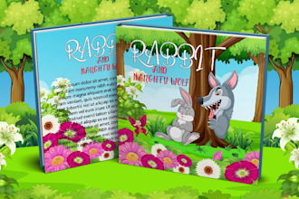 design children story book illustrations and covers