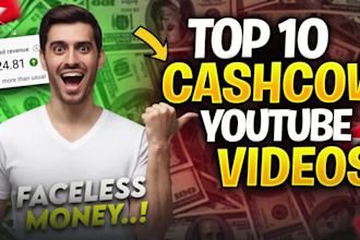 create youtube top 10 cash cow faceless videos, automation cash cow channel