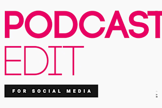 edit podcast video and audio