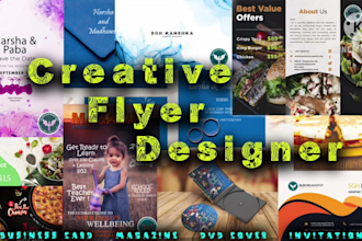design unique flyer, poster and business card