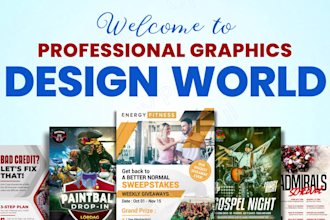 provide animated flyer, poster, brochure and social media design, video ads
