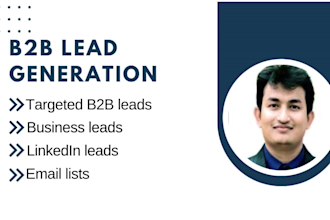do linkedin, b2b lead generation, email list building from any niche