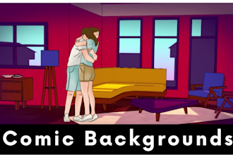 make backgrounds for your comic in blender