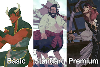 draw your dnd character in my style
