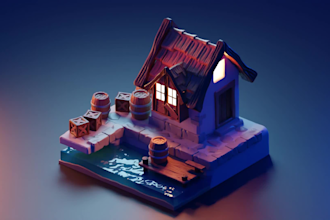 do 3d modeling, texturing and 3d assets for game