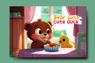 draw illustration for your children story book, picture book, cover book
