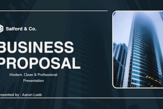design modern powerpoint presentation slides