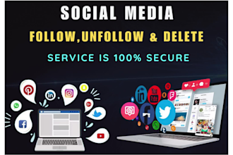 manually follow or unfollow your instagram and facebook followings