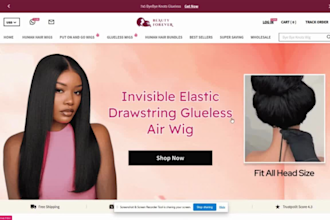 design hair extension shopify store, hair extension store hair extension website