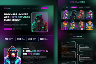 design stunning nft and crypto uiux websites in figma