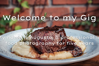 professionally edit and retouch your food photography