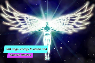 cast angel energy to repair and balance chakras