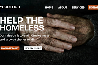 design a professional charity or nonprofit website