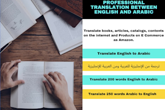 expertly do english to arabic translation in 24 hours