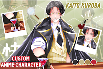 draw anime art illustration fanart, manga style, and design pfp original for you