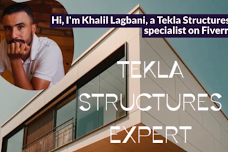 do professional tekla structures structural design and steel, concrete detailing