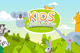 create professional 2d animation for kids