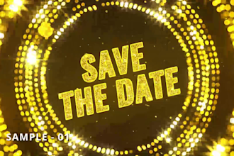 make invitation video for party anniversary birthday, wedding