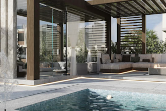 do 3d landscape rendering, landscape plan, 3d architectural landscape rendering