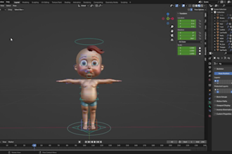 rig your 3d model in blender for game or animation