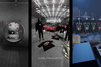make 3d animation video for your clothing brand