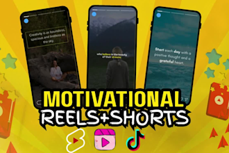 design viral motivational reels, quotes short, and tiktoks
