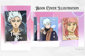 illustrate your book cover for novel, light novel and more
