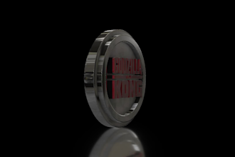 do a 3d rotating and spinning logo animation with spin loop
