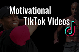create motivational tiktok videos