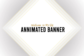 create amazing GIF  banner or animated GIF banner, ads, icon