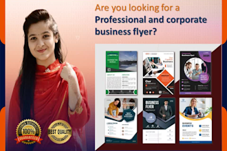 design professional and corporate business flyer