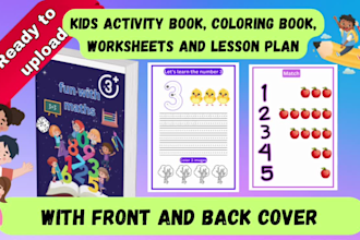 do kids activity worksheets and  coloring book