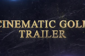 create cinematic gold trailer intro teaser promo video