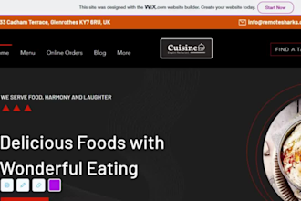 design restaurant website food website online food ordering wordpress website