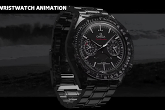 3d wristwatch animation, keyshot, 3d watch modeling and 3d related video